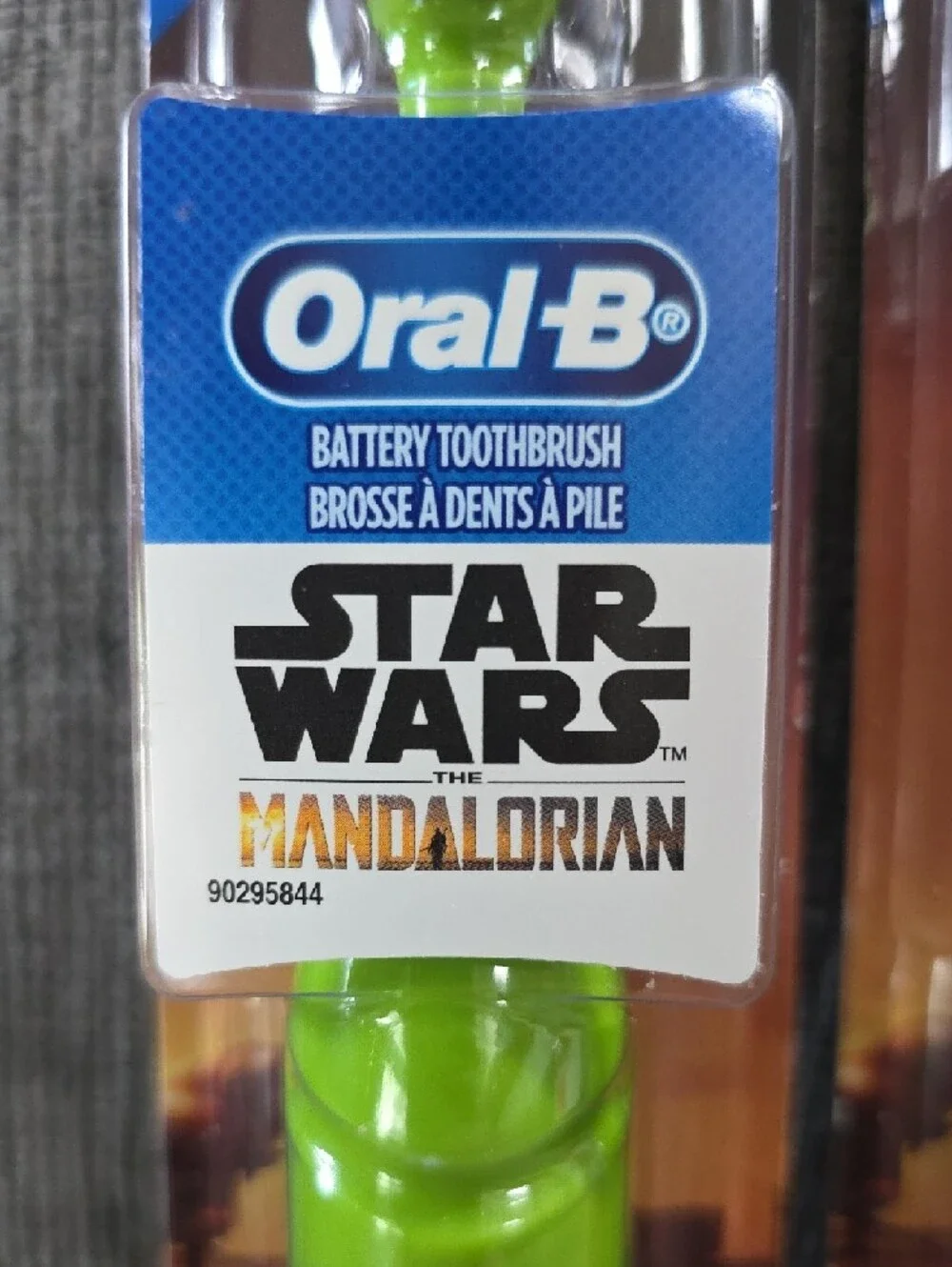 Two Oral-B Star Wars The Mandalorian Kids Battery Operated Toothbrushs, New.